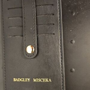 Badgley Mischka Long Black Cardholder